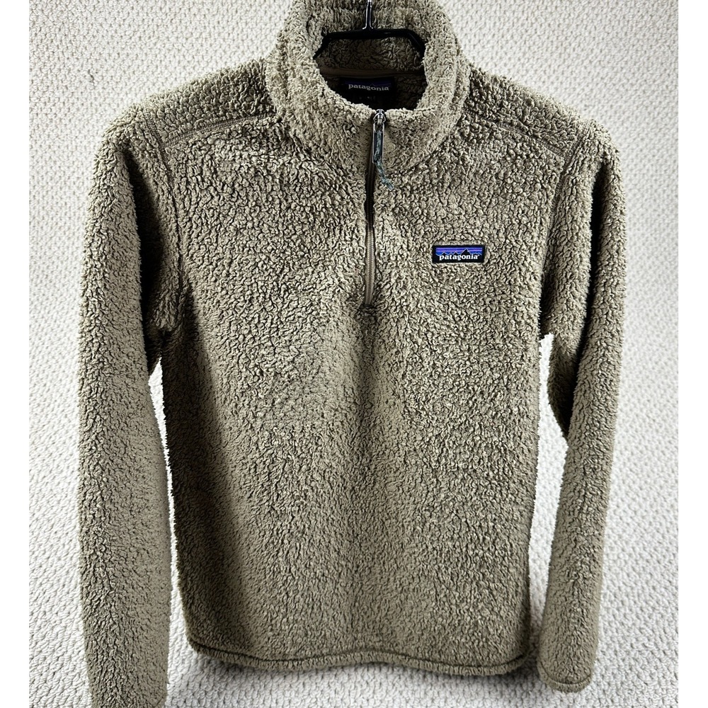 Patagonia 1/4 Zip Pullover Mens S Brown Los Gatos Deep Pile Fleece Sweater